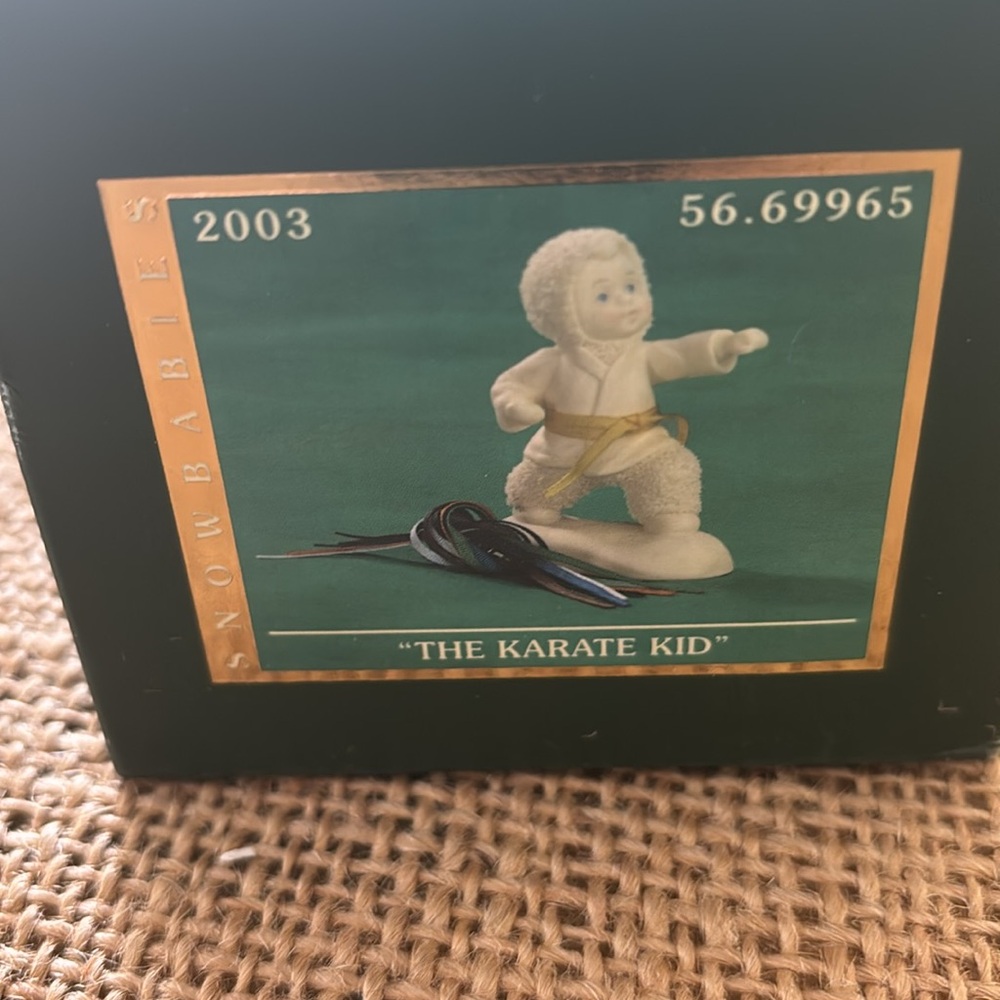 Dept 56 Snowbabies “ The Karate Kid” Starlight Games, 56.69965 2003 Retired New!